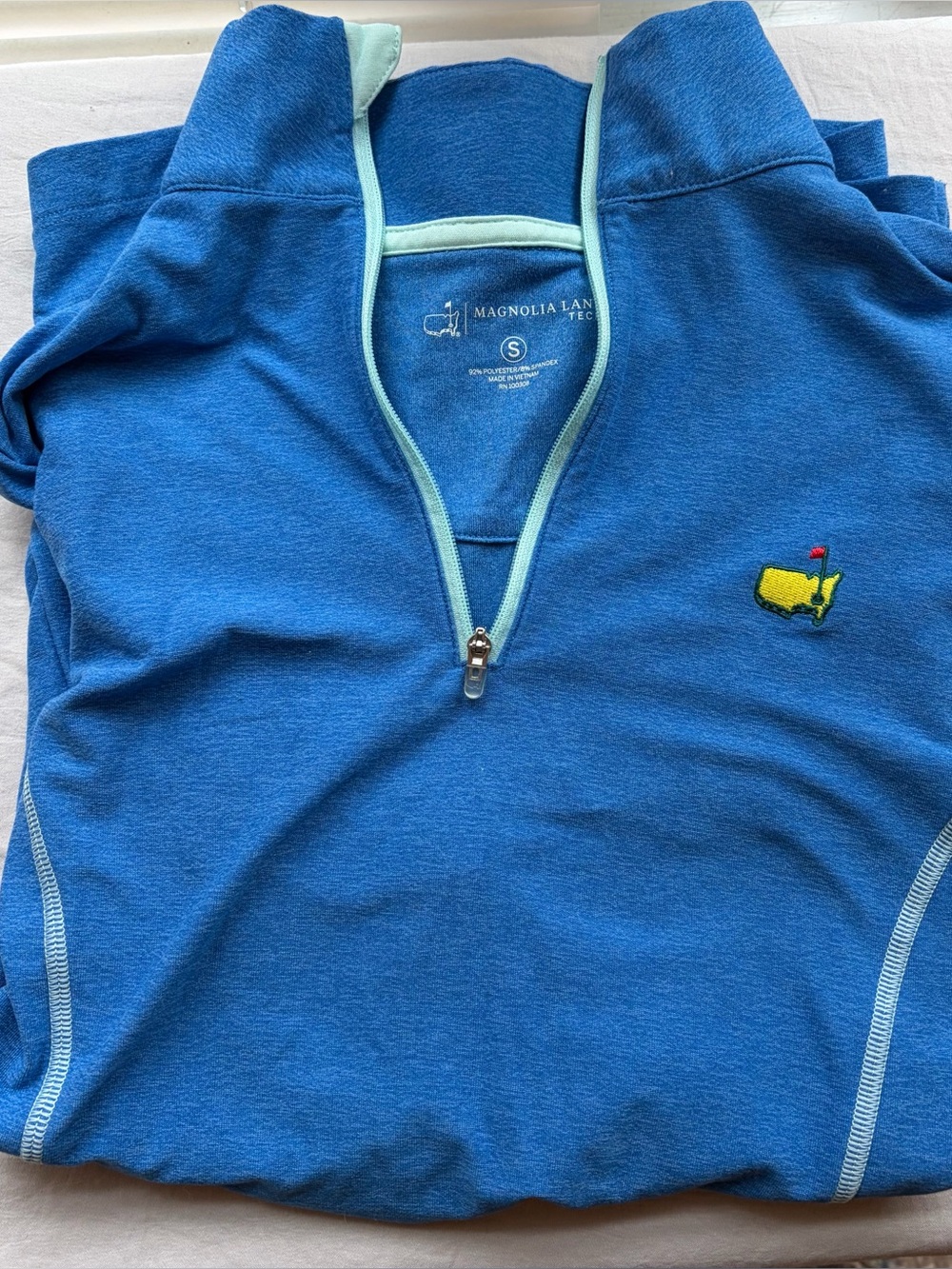 Magnolia Lane Tech Masters Augusta National golf 1/4 zip pullover women’s small